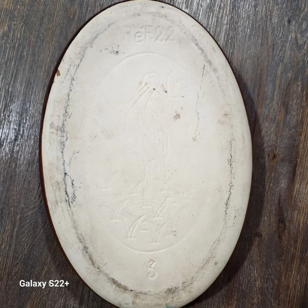 Pate Schaal Dik Glazuur‎ Bruine Vintage Franse Oven Plate Retro Peasant Cottage